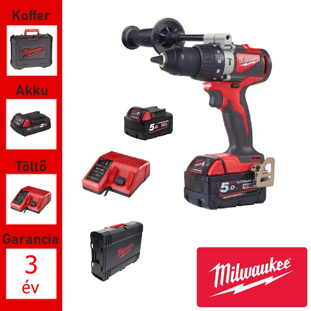 Milwaukee 18V szénkefe nélküli ütvecsavarozó 82Nm + 2 akku